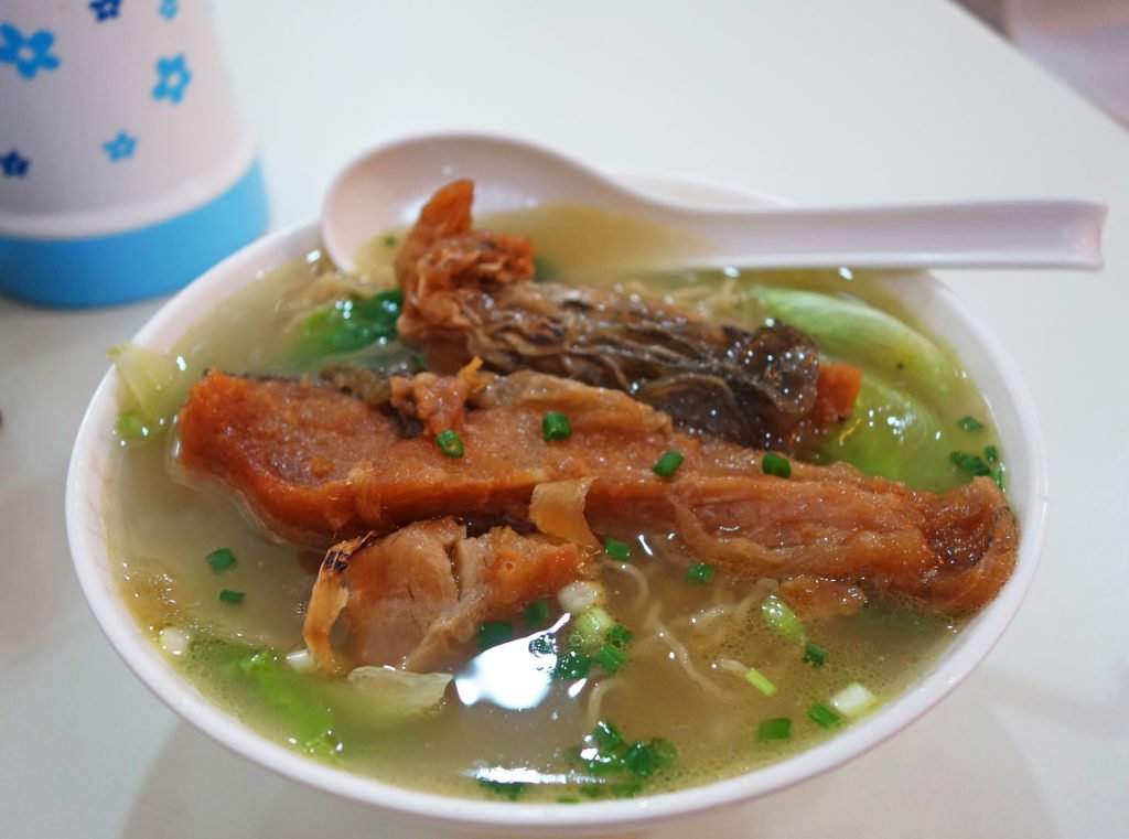 Hot and delicious fish soup in old Macau