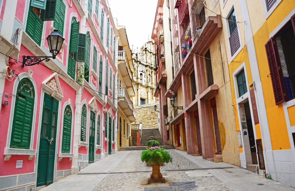 Street of Macau, a mixed culture