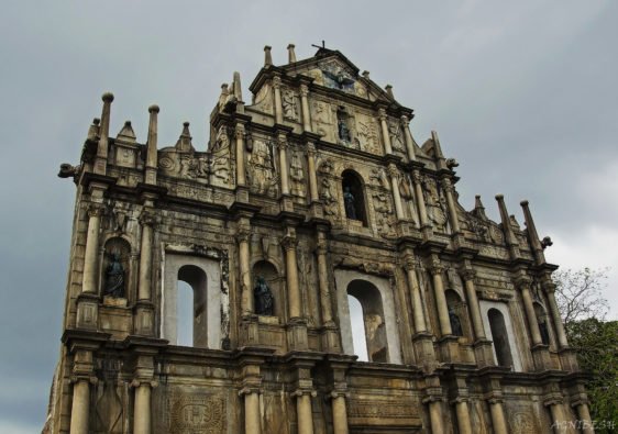 The ruins of St. Paul's in old town Macau