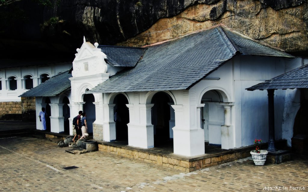 Entrance to Dambulla Cave Temple