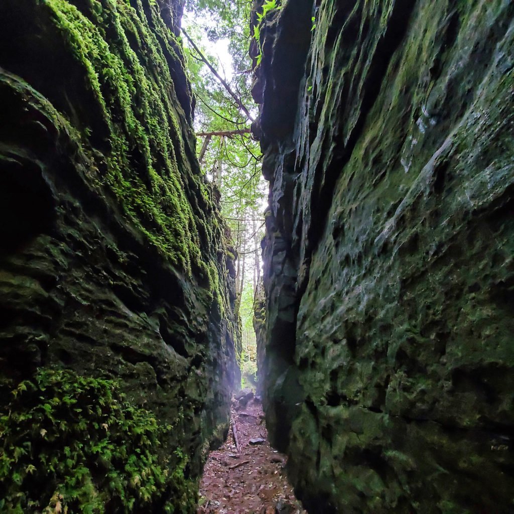 Nottawasaga Bluffs Conservation Area rock formations