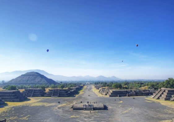 Teotihuacan from pyramid of the moon